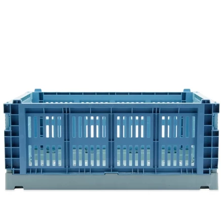 Складной ящик HAY Medium Recycled, голубой