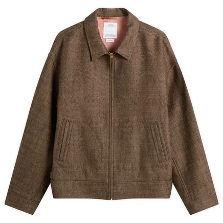 Мужская куртка-бомбер Visvim Strato, тёмно-коричневая