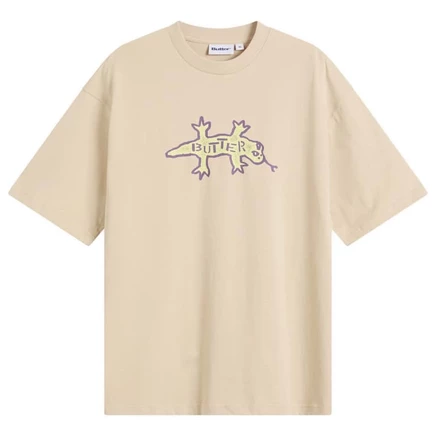 Мужская футболка Butter Goods Reptile, бежевая