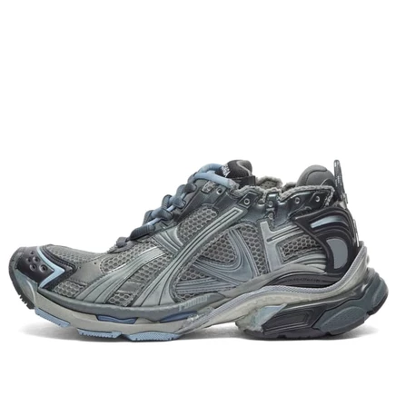 Мужские кроссовки Balenciaga Runner Mesh, серо-синие