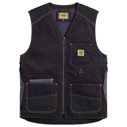 Мужской жилет Carhartt WIP, тёмно-синий и горчичный