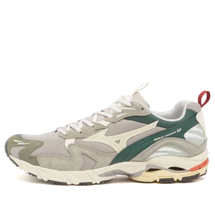 Mizuno Wave Rider 10 Кроссовки opal grey, pristine & bistro green