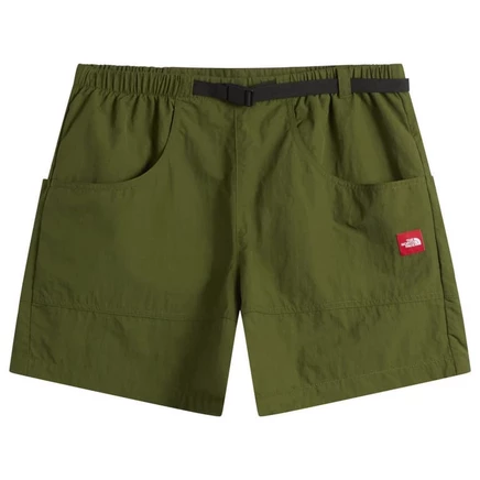 Шорты The North Face Red Box с нейлоновым поясом цвета лесной зелени