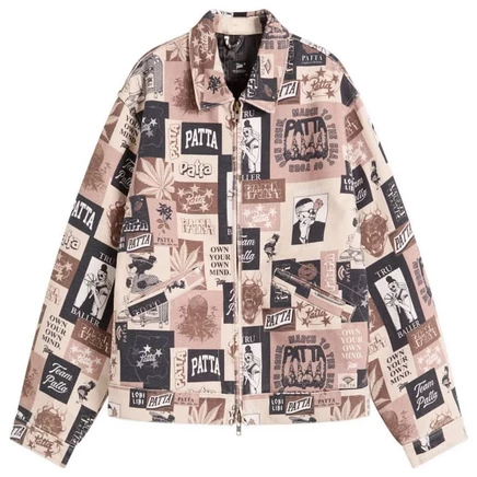 Утепленная парусиновая куртка Patta Collage