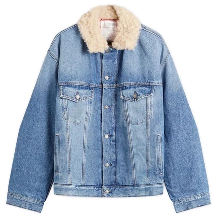 Винтажная синяя джинсовая куртка Роберта с подкладкой от Acne Studios