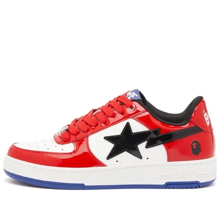 Лакированные кроссовки Bape Sta из кожи купающейся обезьяны