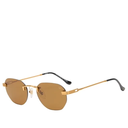 Мужские очки Vintage Frames Detroit Player, золото/коричневые