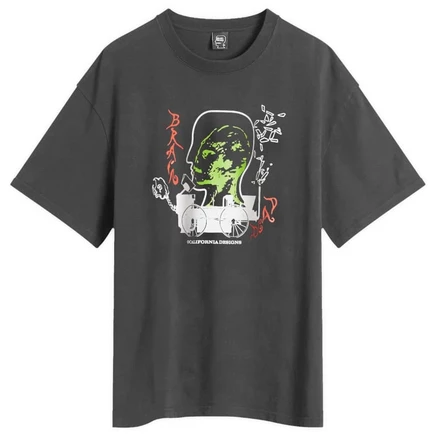 Футболка с изображением инопланетного трактора Brain Dead black