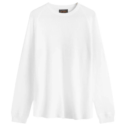 Термофутболка Beams Plus с длинным рукавом white