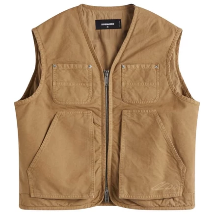 Мужской жилет DSquared2 Icon Utility, хаки