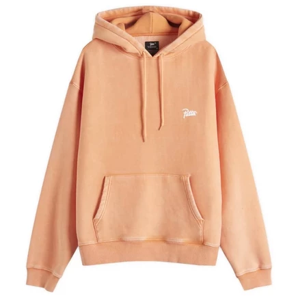 Мужское худи Patta Classic Washed, пастельно-оранжевое