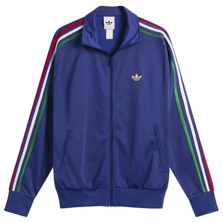 Мужская спортивная куртка Adidas Firebird Tracktop, сине-зеленая/белая