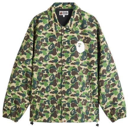 Камуфляжная куртка тренера с логотипом Нью-Йорка Bathing Ape Abc Camo green
