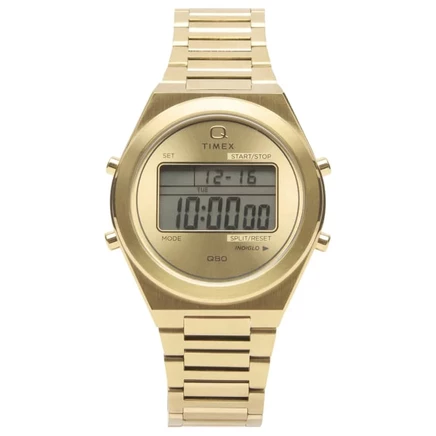 Мужские часы Timex Q 80 Continental, золотистые
