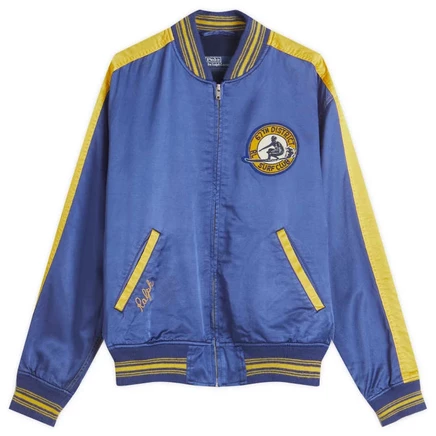 Мужской бомбер Polo Ralph Lauren Letterman, синий