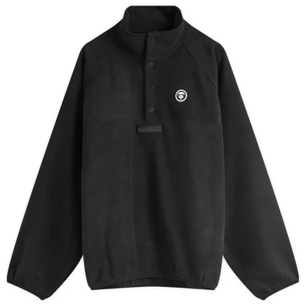 Мужская флисовая кофта AAPE BY A BATHING APE Now Moc Neck, черная