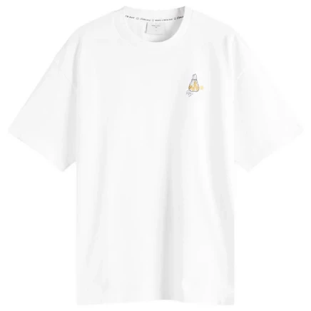Мужская футболка Percival Arancia Oversized, белая