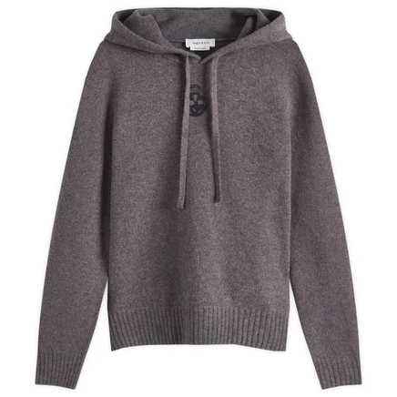Мужское худи Alexander McQueen Fade Effect, серый/терракота