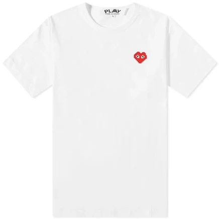 Футболка Comme des Garçons Play с изображением сердца захватчика
