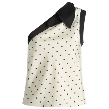 Женский топ Kijun Polka Dot Scarf, слоновая кость