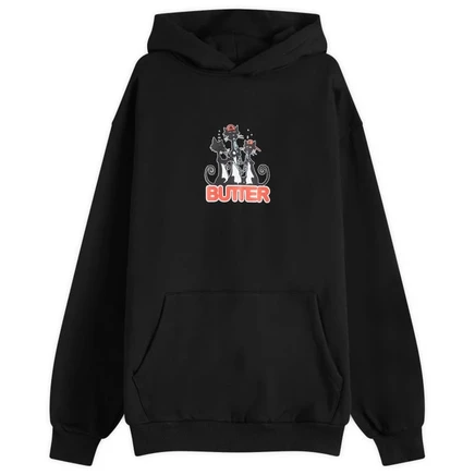 Мужское худи Butter Goods Cats, черное
