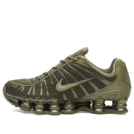 Мужские кроссовки Nike Shox TL, оливково-черные