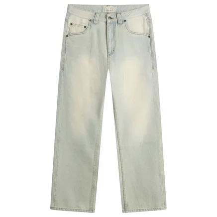 Мужские прямые джинсы Dime Relaxed, выбеленные голубые