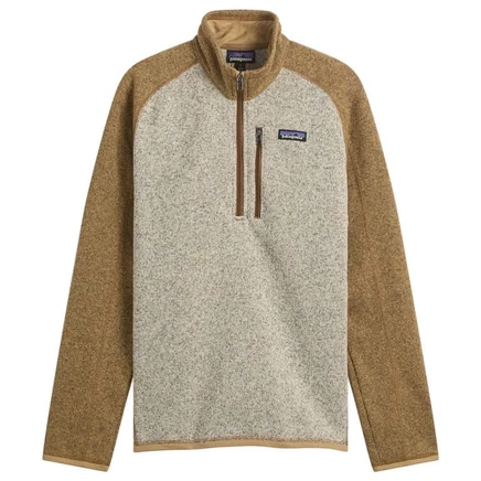Мужская флисовая куртка Patagonia Better Sweater 1/4 Zip, песочная
