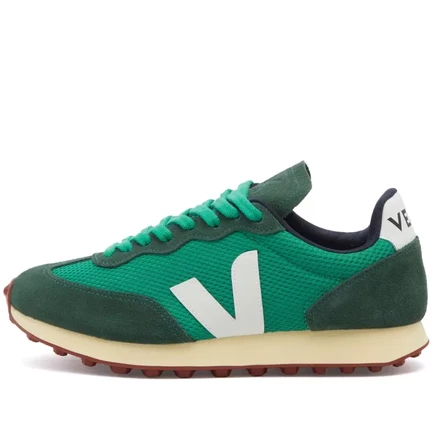 Женские кроссовки Veja Rio Branco, изумрудно-белые