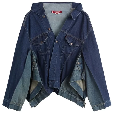 Мужская джинсовая куртка Junya Watanabe MAN Trucker, синяя
