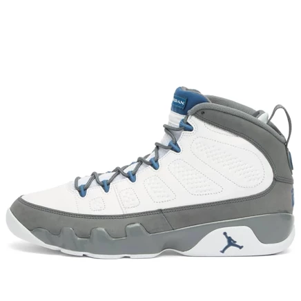 Кроссовки Air Jordan 9 в стиле ретро белого, синего и серого цветов