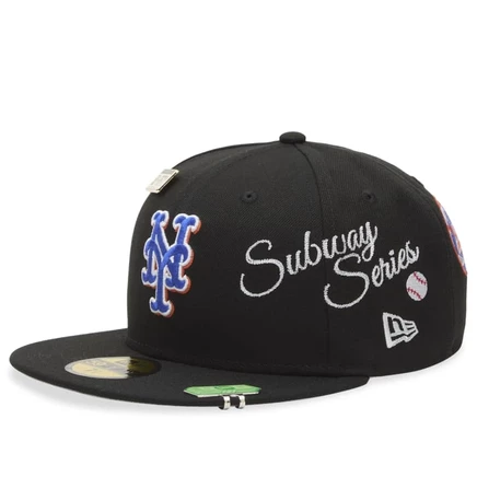 Мужская кепка New Era 59Fifty New York Mets, черная