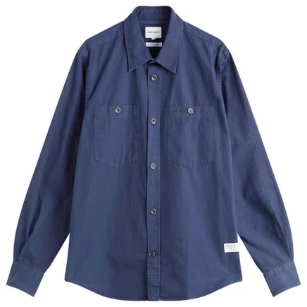 Мужская рубашка Norse Projects Algot, синяя
