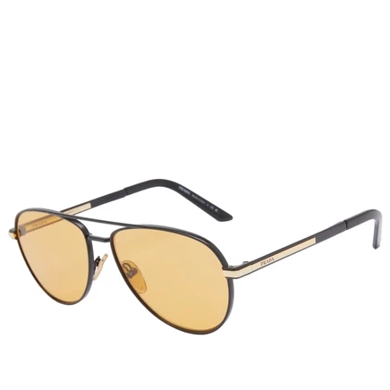 Мужские очки Prada PR A54S, матово-черная оправа, желтые