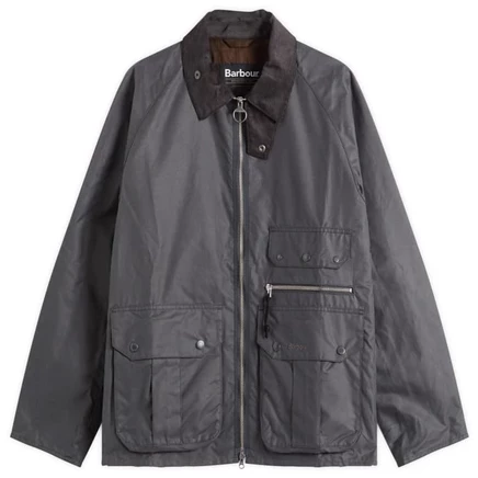 Мужская восковая куртка Barbour Blackett Spey, асфальт