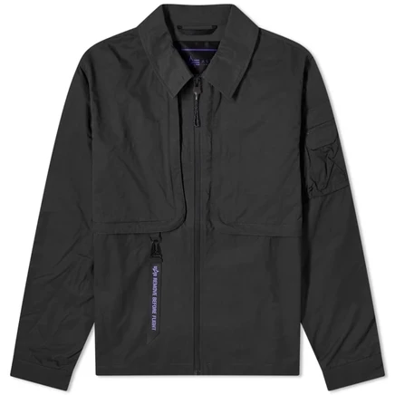 Мужская рубашка-куртка Alpha Industries UV Utility, черная