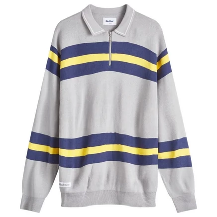 Мужской вязаный джемпер Butter Goods Polo, серый