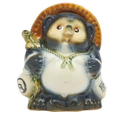 Фигурка BEAMS JAPAN Fortune Raccoon Dog, тёмно-синяя