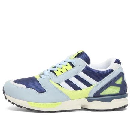 Мужские кроссовки Adidas ZX 8000, синие, белые, желтые
