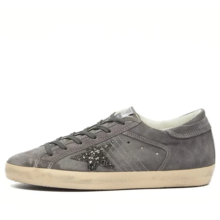 Мужские кеды Golden Goose Super Star, серо‑антрацитовые