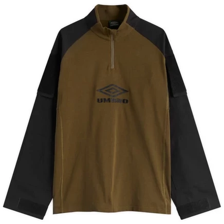 Тактический свитер Umbro by Slam Jam на полупрозрачной молнии