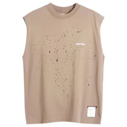 Мужская майка Satisfy MothTech Muscle Tee, светло-коричневый