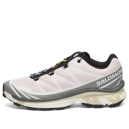 Мужские кроссовки Salomon XT-6, серо-розово-бежевые