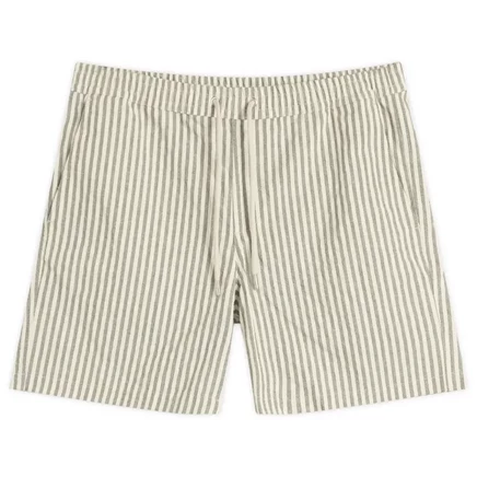 Мужские шорты NN07 Gregor Stripe, зелёные в полоску