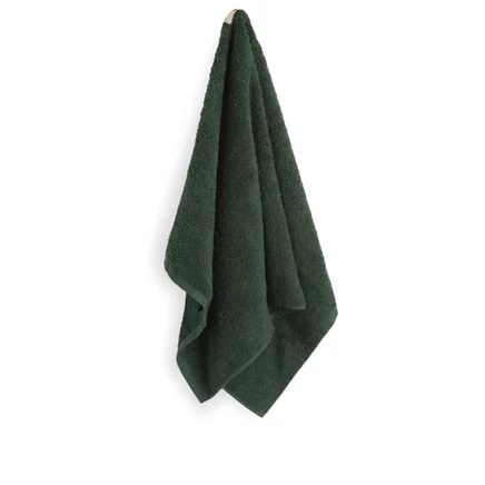 Полотенце Tekla Fabrics Terry, темно-зеленое