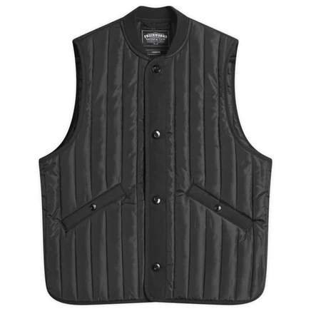 Мужской стеганый жилет FrizmWORKS Stripe Quilted Mil Liner, черный
