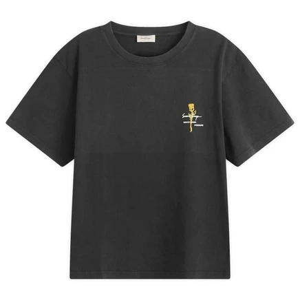Мужская футболка SecondLayer Baby Baggy Rose, черная