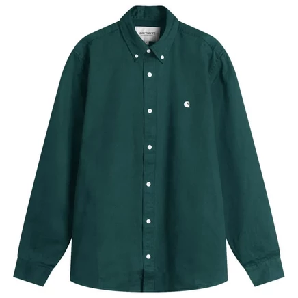 Рубашка Carhartt WIP Madison dark fir & wax