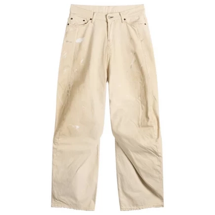 Мужские джинсы Acne Studios 2006F Trafalgar широкие, белые