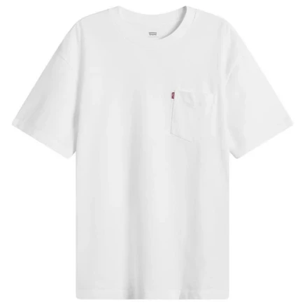 Мужская футболка Levi's Red Tab Heavyweight Pocket, белая